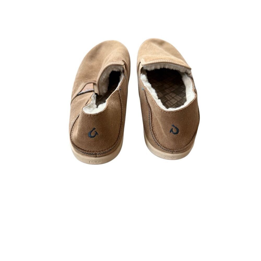 OluKai Mens Tan Suede Hele Malie Slip-On Loafer Shoes Size 10M - Picture 13 of 15